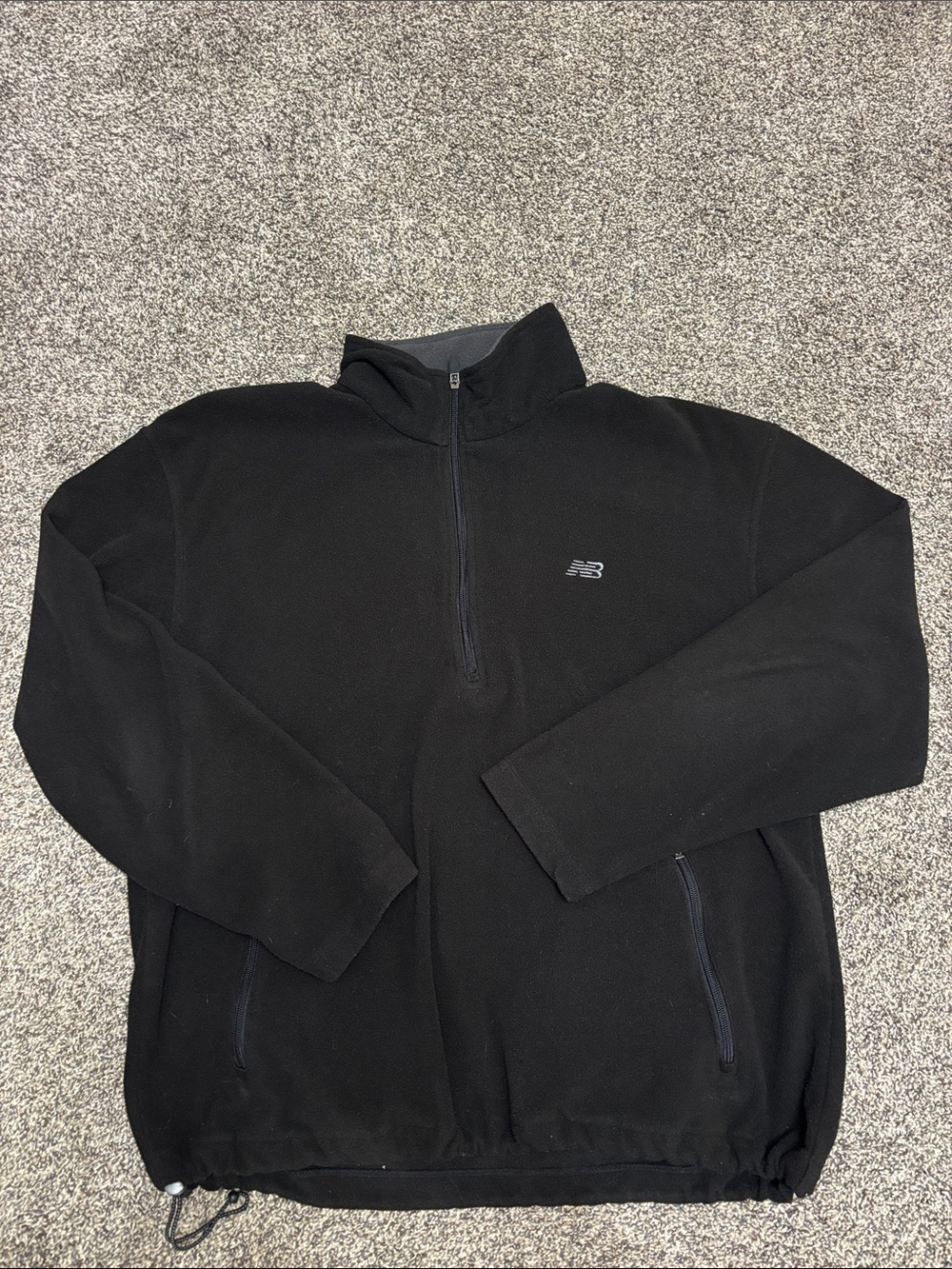 New Balance Black Men's Half-Zip Fleece Pullover